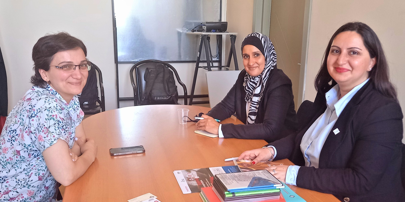 PIN Georgia Country Director Sofia Janjua and Project Manager Teona Purtskhvanidze meet with Lali Kalandadze, Head of General Education Management and Development Department at the Ministry of Education and Science of Georgia.